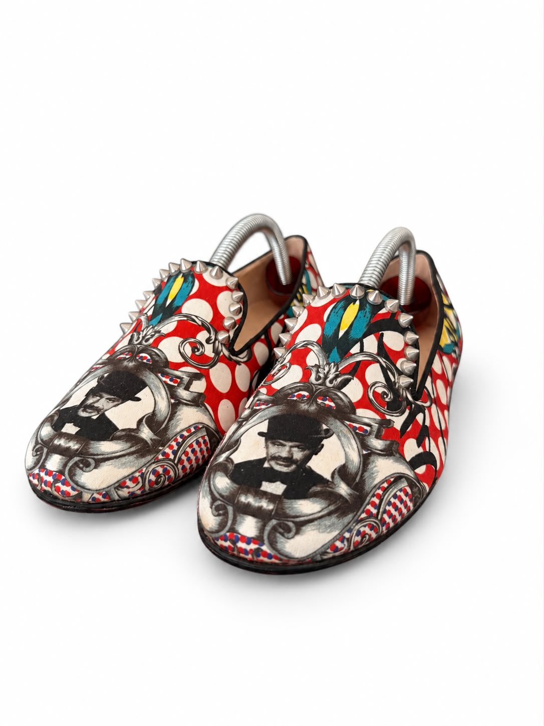 CHRISTIAN LOUBOUTIN — Dandelion Spikes Printed Loafers